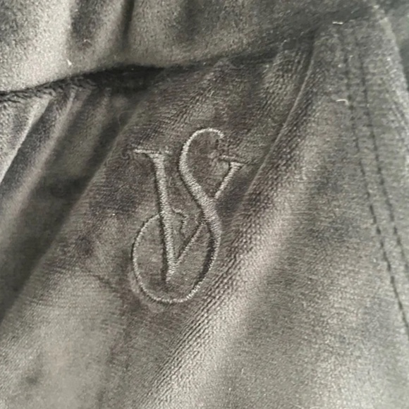 Like new Victoria Secret black velour joggers with rhinestones - Picture 5 of 10